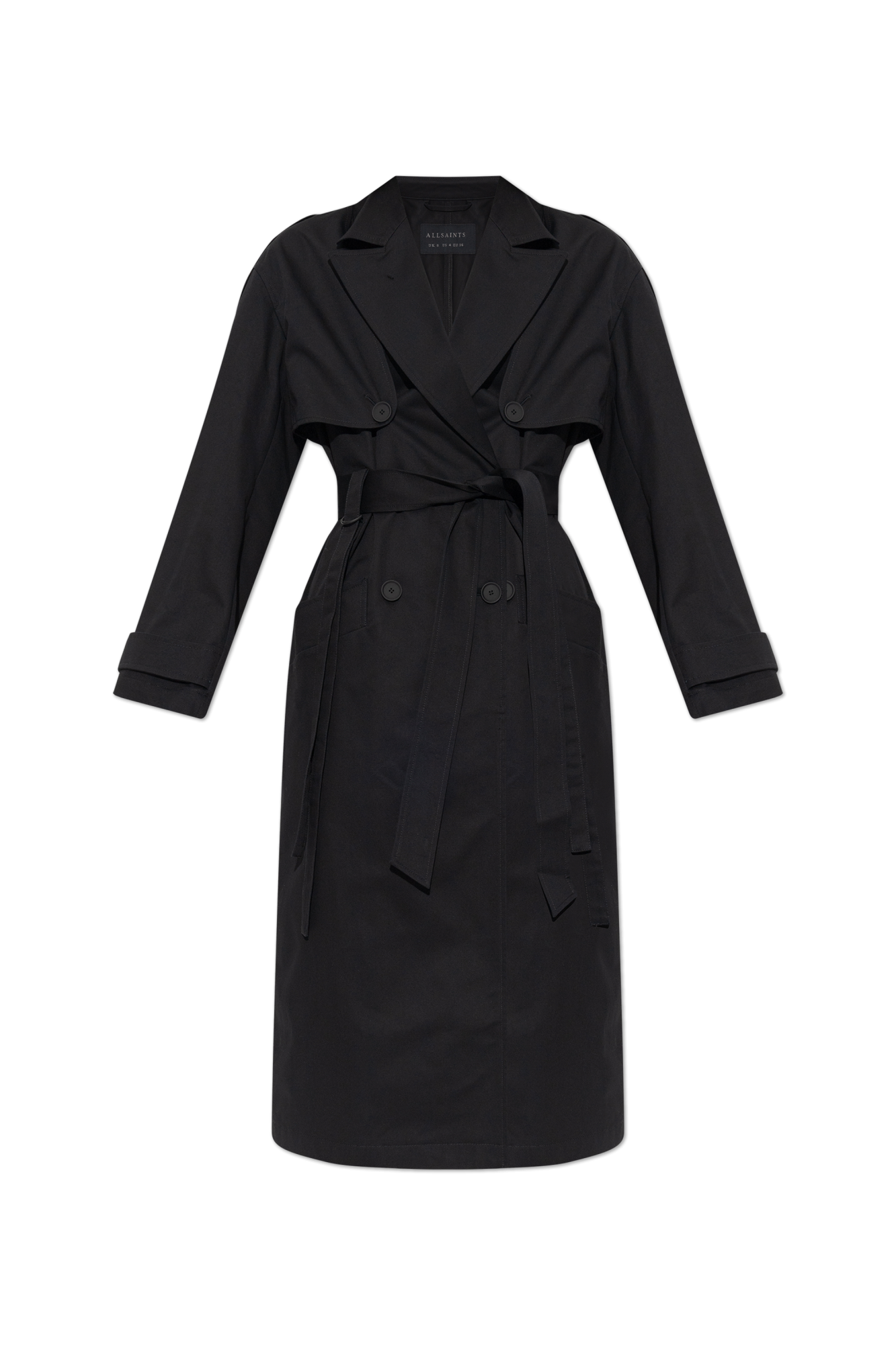 C.E 22SS NYLON OVERCOAT L 撥水 ブラック 黒 美品 RAMIE/NYLON PIGMENT COATING BIG ANORAK COAT(XS Black): Vintage